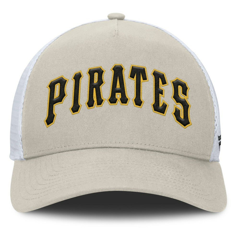 Pittsburgh Pirates Fanatics Heritage Light Khaki A-Frame Adjustable Hat - Khaki - Fanatics Sale