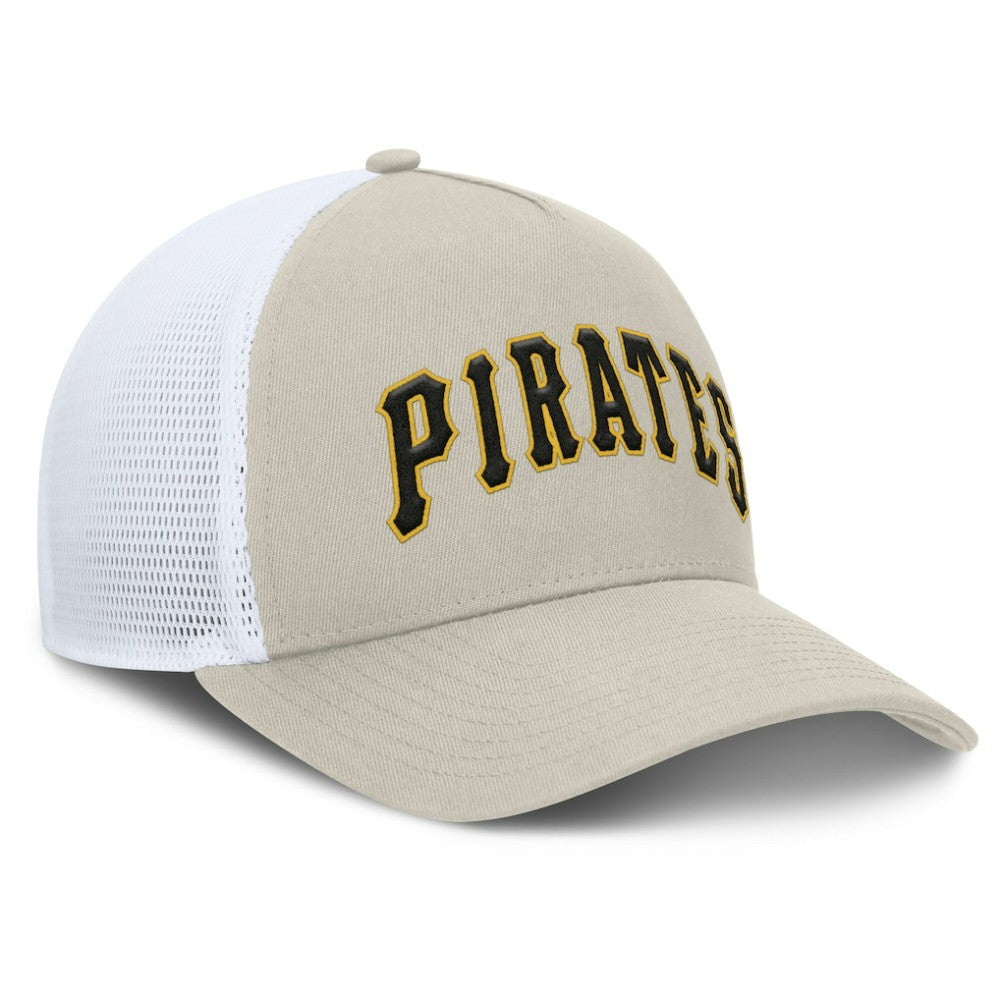 Pittsburgh Pirates Fanatics Heritage Light Khaki A-Frame Adjustable Hat - Khaki - Fanatics Sale