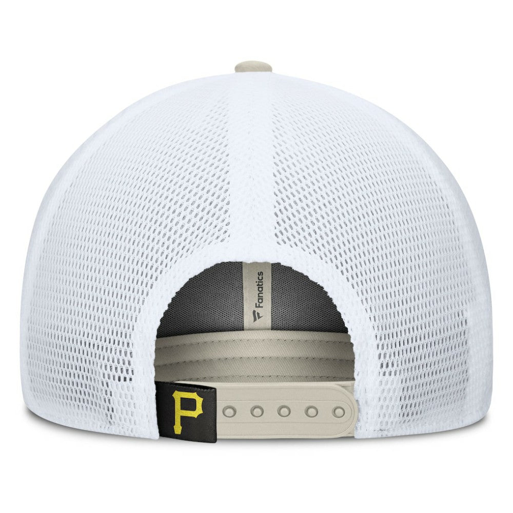 Pittsburgh Pirates Fanatics Heritage Light Khaki A-Frame Adjustable Hat - Khaki - Fanatics Sale
