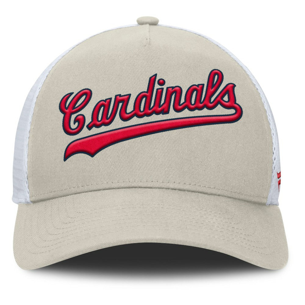 St. Louis Cardinals Fanatics Heritage Light Khaki A-Frame Adjustable Hat - Khaki - Fanatics Lifestyle