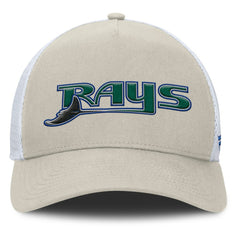 Tampa Bay Rays Fanatics Heritage Light Khaki A-Frame Adjustable Hat - Khaki - Fanatics on Sale