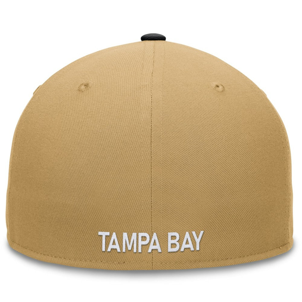 Tampa Bay Rays Fanatics  Heritage Two-Tone Fitted Hat - Khaki/Black - Fanatics Sale