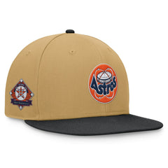 Houston Astros Fanatics  Heritage Two-Tone Fitted Hat - Khaki/Black - Fanatics Lifestyle