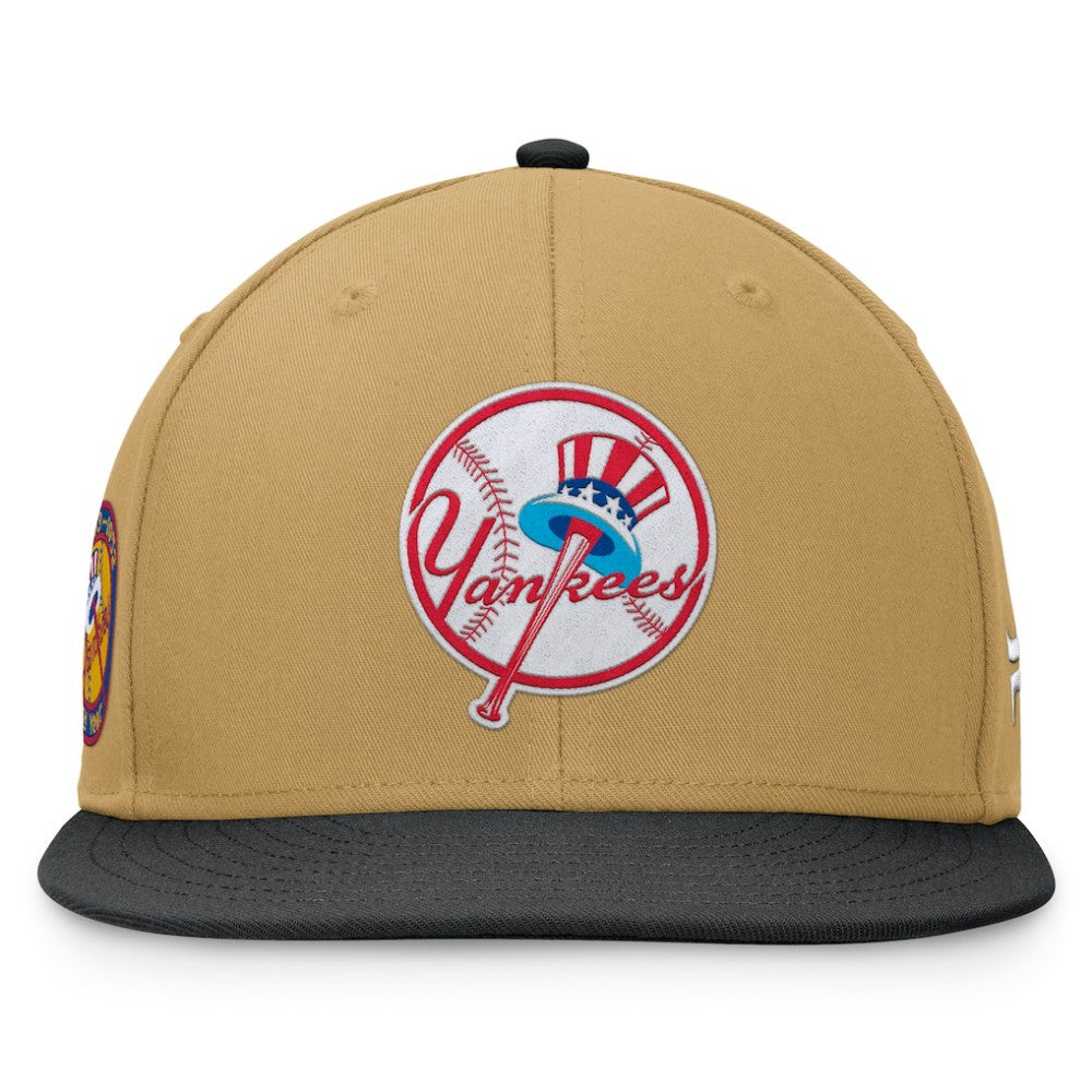 New York Yankees Fanatics  Heritage Two-Tone Fitted Hat - Khaki/Black - Fanatics on Sale