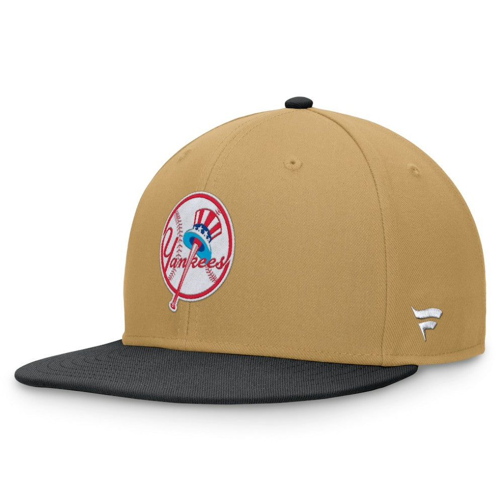 New York Yankees Fanatics  Heritage Two-Tone Fitted Hat - Khaki/Black - Fanatics on Sale