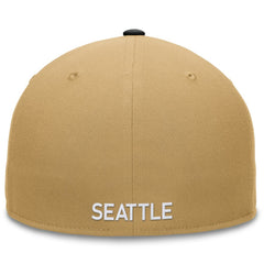 Seattle Mariners Fanatics  Heritage Two-Tone Fitted Hat - Khaki/Black - Fanatics Discount