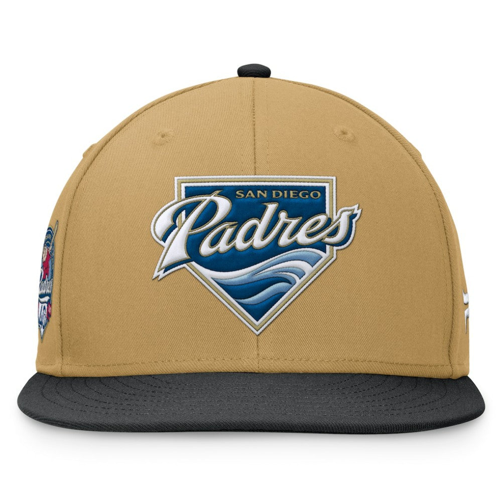 San Diego Padres Fanatics  Heritage Two-Tone Fitted Hat - Khaki/Black - Fanatics Discount