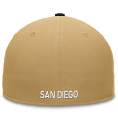 San Diego Padres Fanatics  Heritage Two-Tone Fitted Hat - Khaki/Black - Fanatics Discount