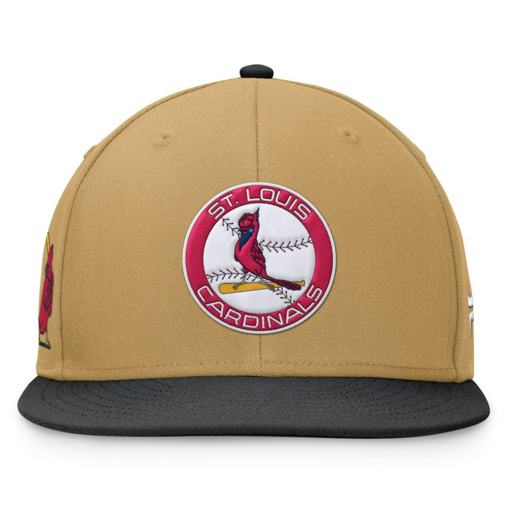 St. Louis Cardinals Fanatics  Heritage Two-Tone Fitted Hat - Khaki/Black - Fanatics Online