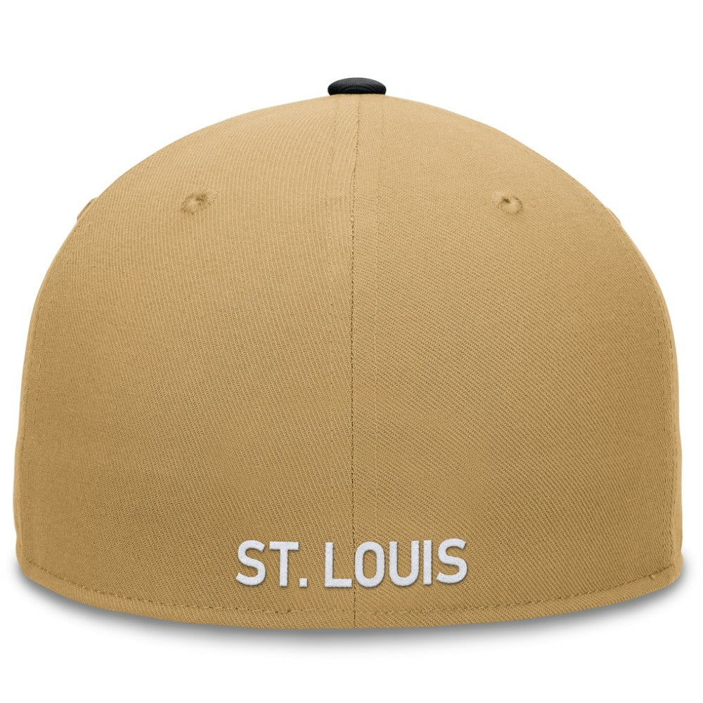 St. Louis Cardinals Fanatics  Heritage Two-Tone Fitted Hat - Khaki/Black - Fanatics Online