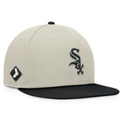 Chicago White Sox Fanatics Team Two-Tone Snapback Hat - Khaki/Black - Fanatics Online