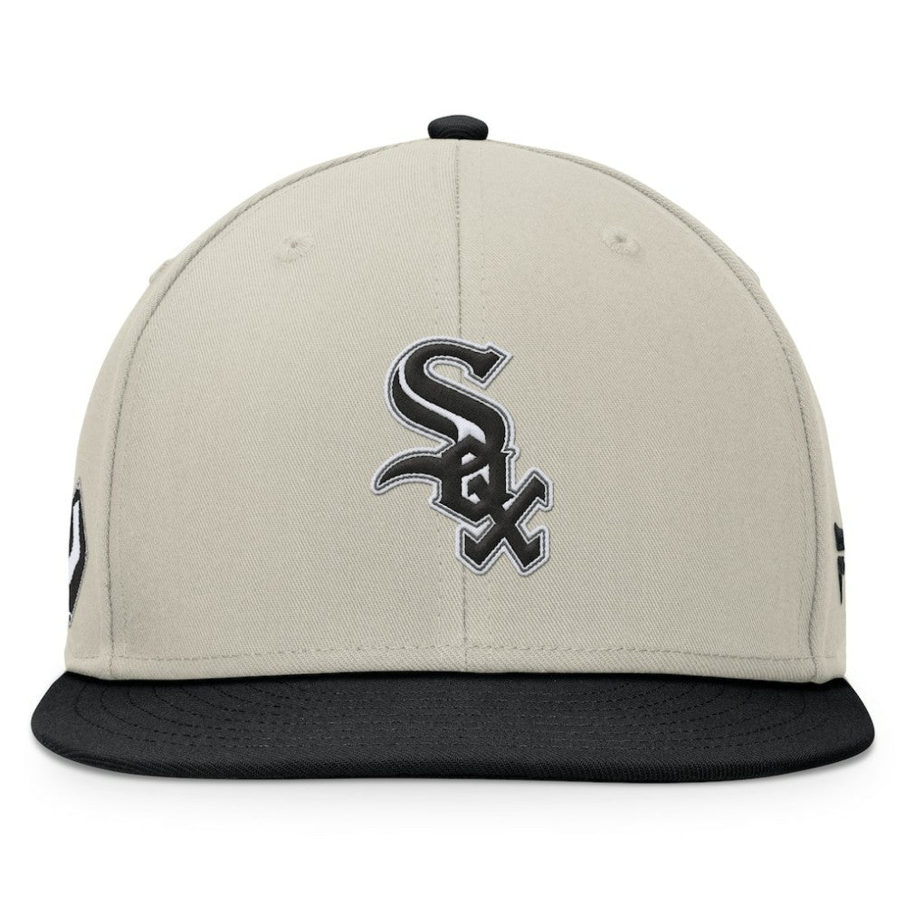 Chicago White Sox Fanatics Team Two-Tone Snapback Hat - Khaki/Black - Fanatics Online