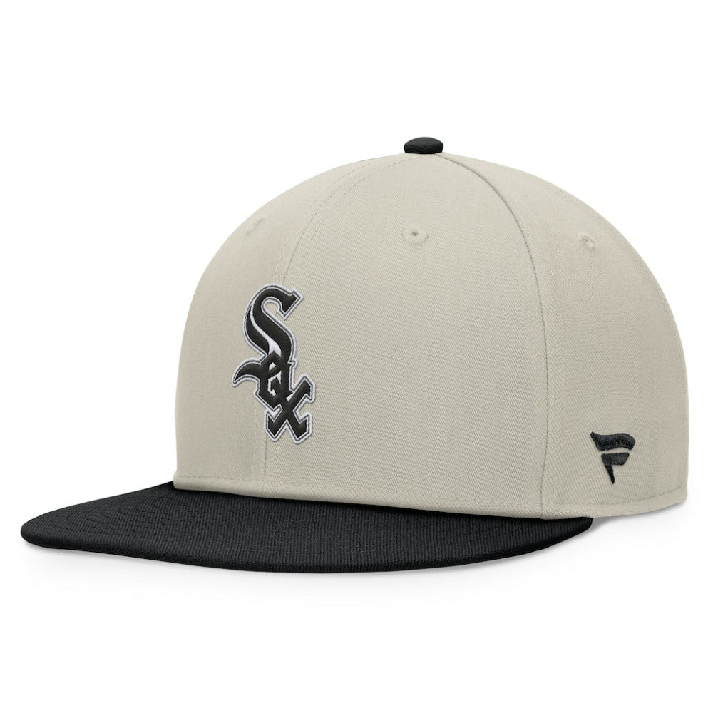 Chicago White Sox Fanatics Team Two-Tone Snapback Hat - Khaki/Black - Fanatics Online