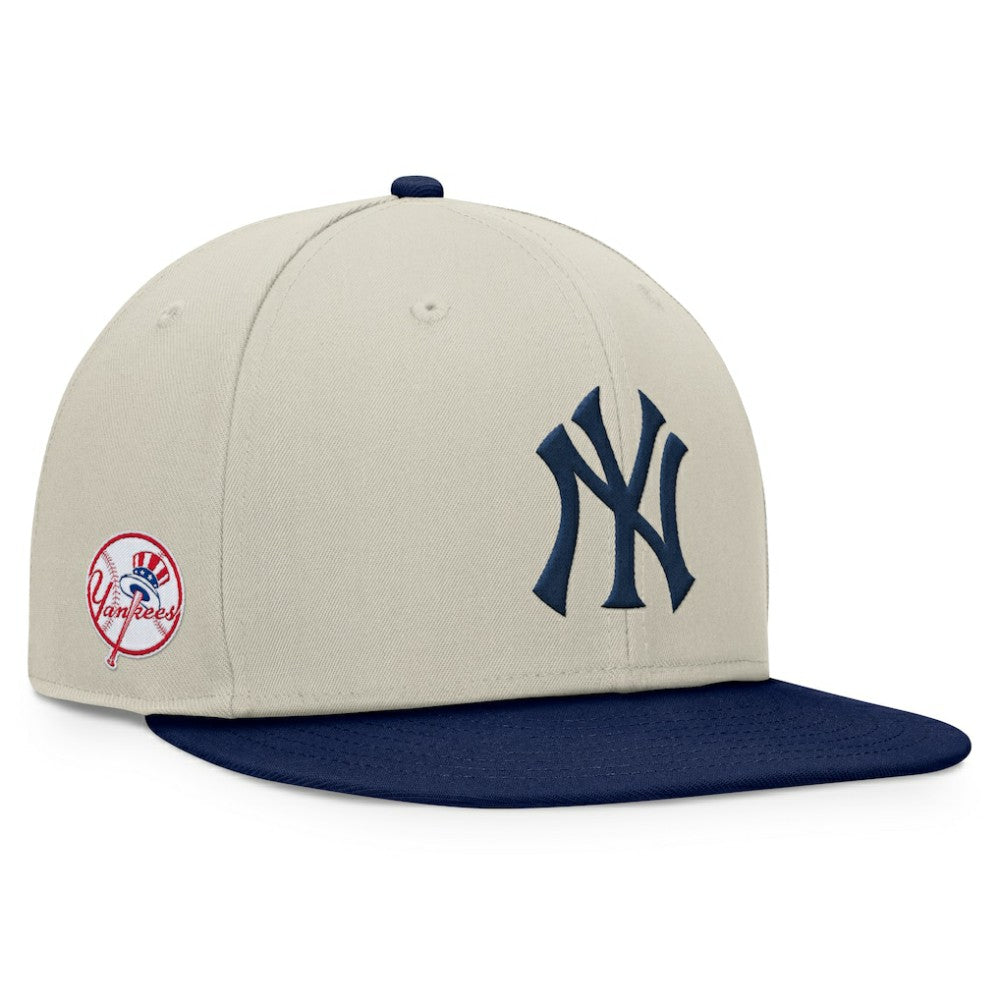 New York Yankees Fanatics Team Two-Tone Snapback Hat - Khaki/Navy - Fanatics on Sale