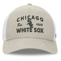 Chicago White Sox Fanatics A-Frame Trucker Adjustable Hat - Stone - Fanatics on Sale