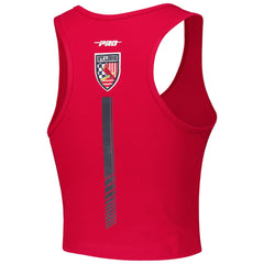 St. Louis Cardinals Pro Standard Women's Fast Lane Fitted Tri-Blend Cropped Tank Top - Red - MLB on Sale