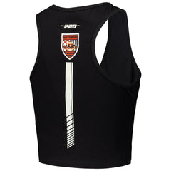 San Francisco Giants Pro Standard Women's Fast Lane Fitted Tri-Blend Cropped Tank Top - Black - MLB on Sale