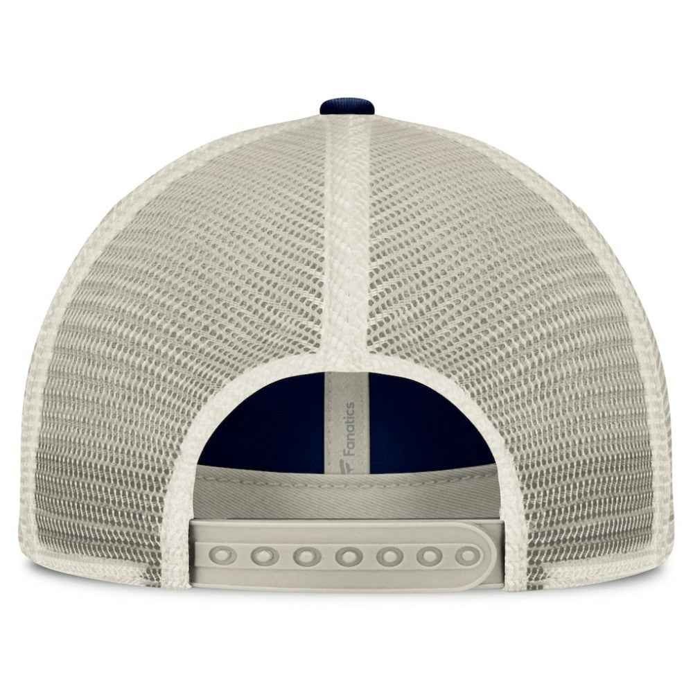 Boston Red Sox Fanatics  Heritage Stripe Trucker Adjustable Hat - Navy/Natural - Fanatics Discount