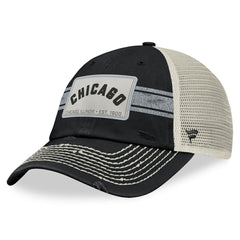 Chicago White Sox Fanatics  Heritage Stripe Trucker Adjustable Hat - Black/Natural - Fanatics on Sale