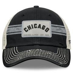 Chicago White Sox Fanatics  Heritage Stripe Trucker Adjustable Hat - Black/Natural - Fanatics on Sale
