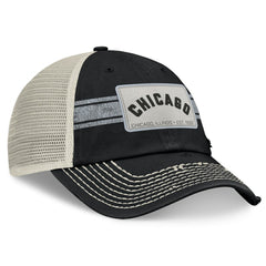 Chicago White Sox Fanatics  Heritage Stripe Trucker Adjustable Hat - Black/Natural - Fanatics on Sale