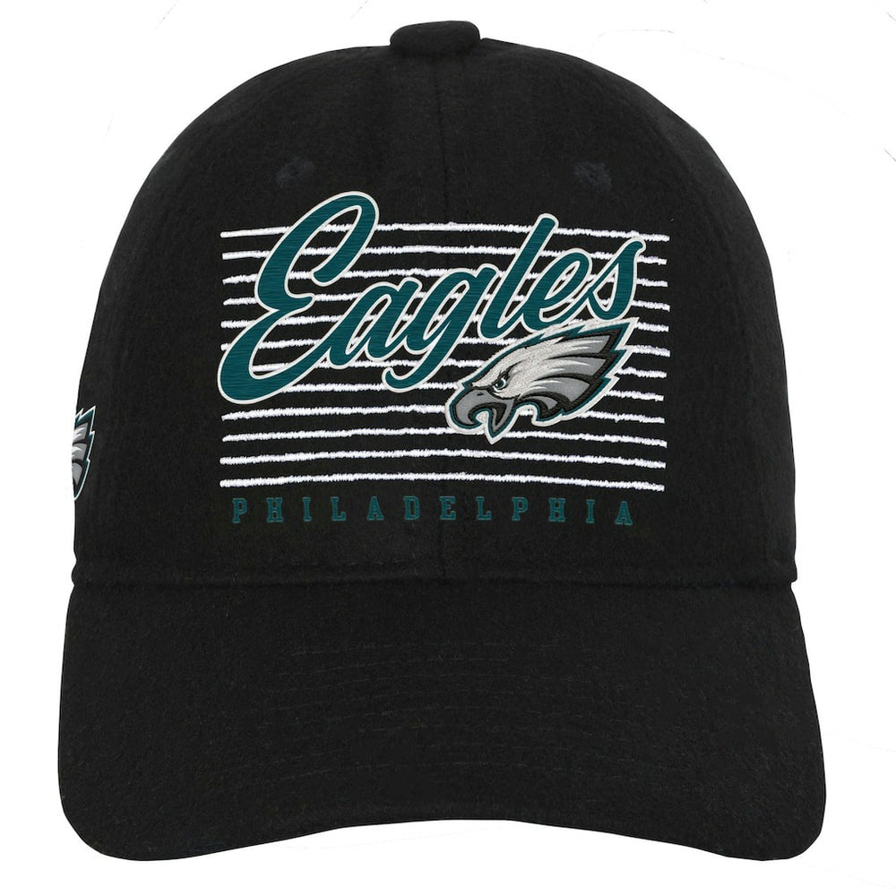 Philadelphia Eagles Youth Retro Wooly Adjustable Hat Black