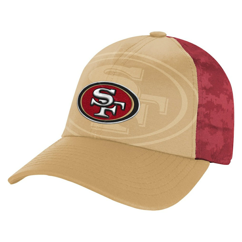 San Francisco 49ers Youth Combine Two-Tone Adjustable Hat Gold/Scarlet