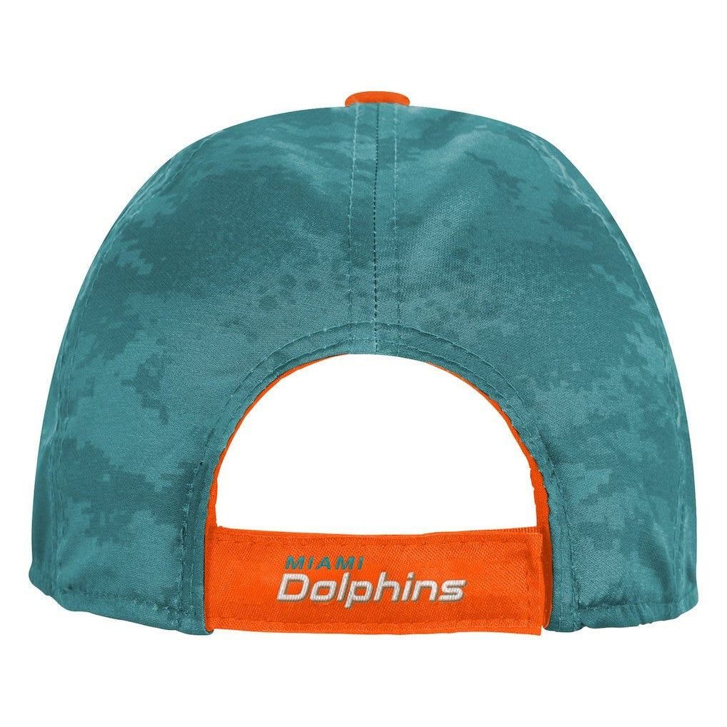 Miami Dolphins Youth Combine Two-Tone Adjustable Hat Orange/Aqua