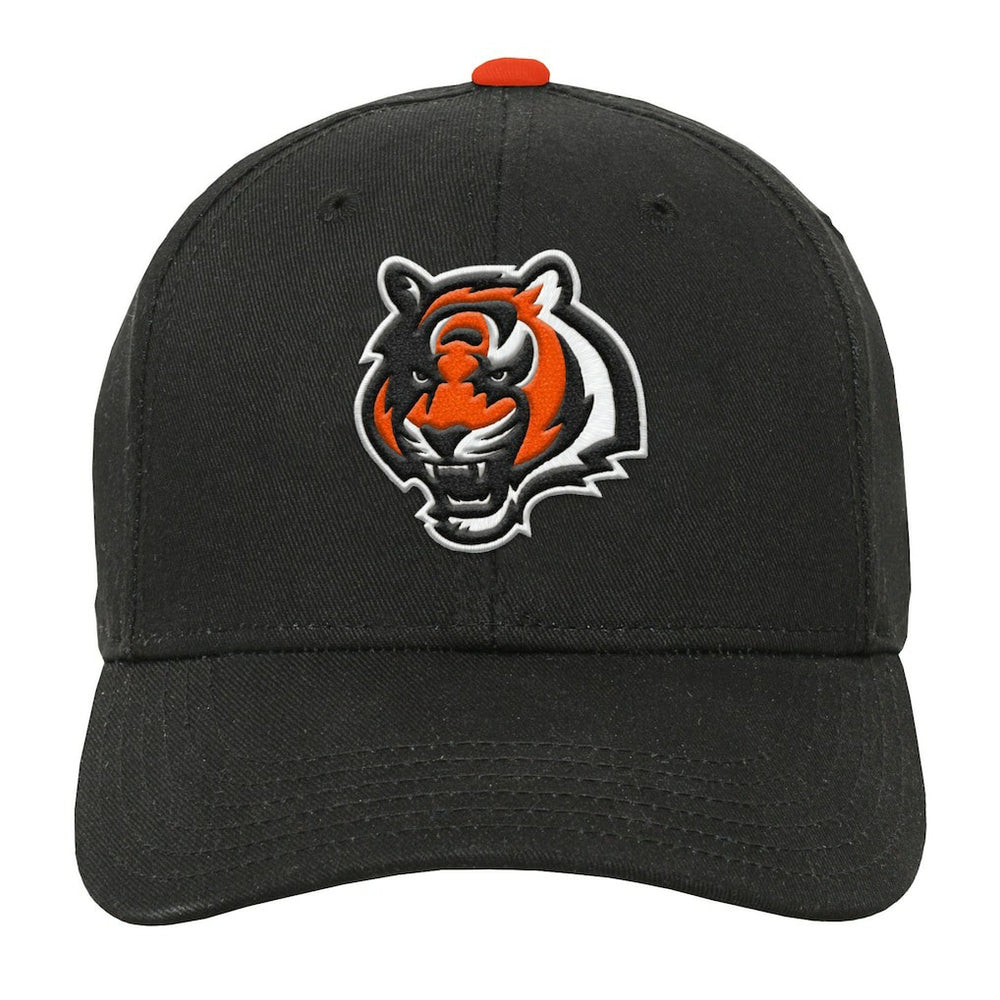 Cincinnati Bengals Youth Team Pre-Curved Adjustable Hat Black
