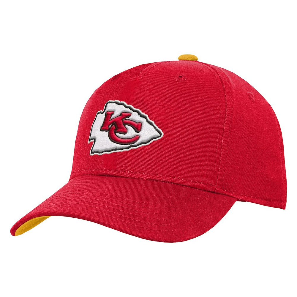 Kansas City Chiefs Youth Team Pre-Curved Adjustable Hat Red