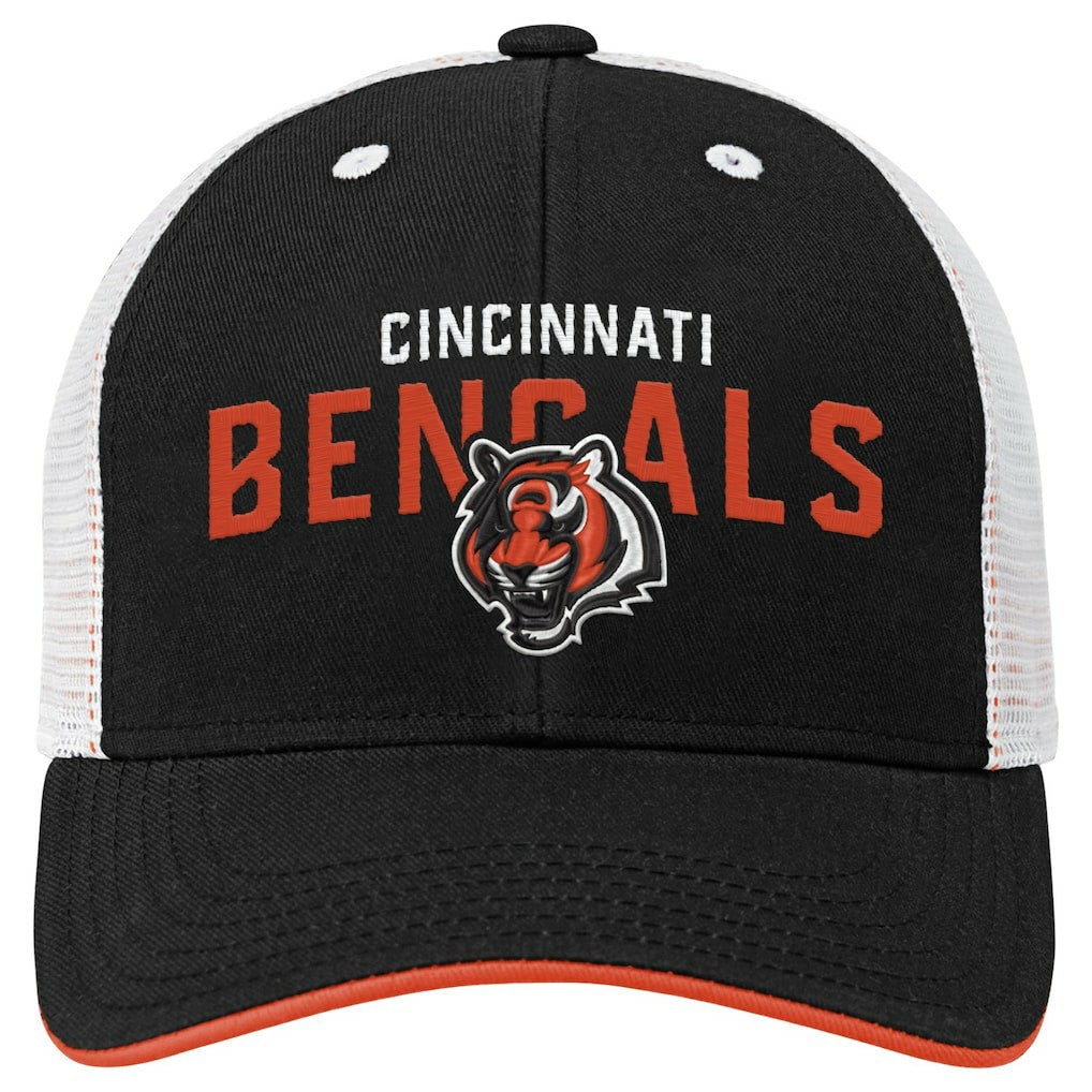 Cincinnati Bengals Youth Core Lockup Trucker Adjustable Hat Black