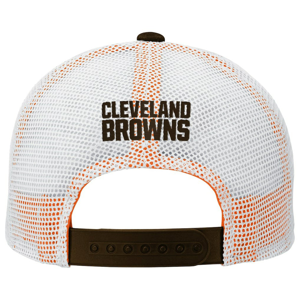 Cleveland Browns Youth Core Lockup Trucker Adjustable Hat Brown
