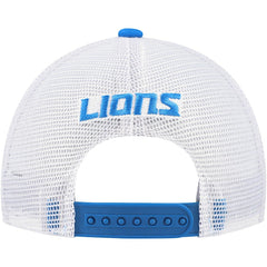 Detroit Lions Youth Core Lockup Trucker Adjustable Hat Blue