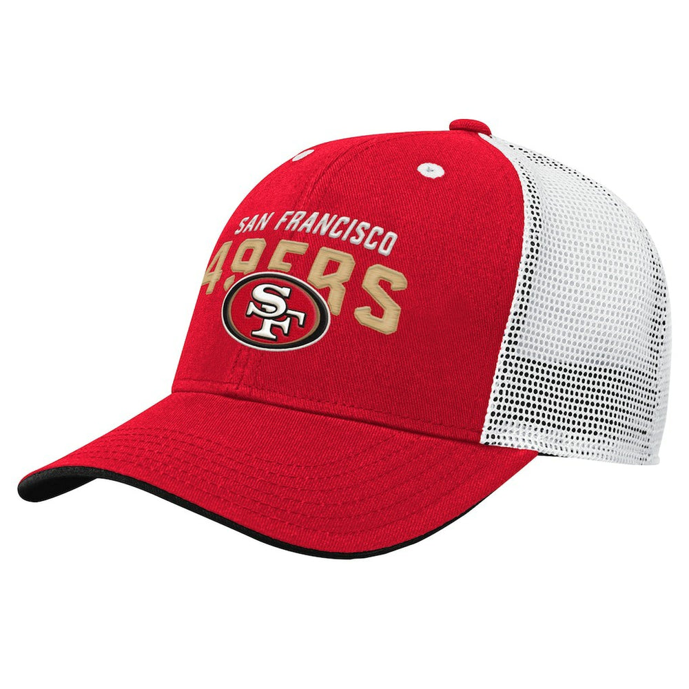 San Francisco 49ers Preschool Core Lockup Trucker Adjustable hat Scarlet