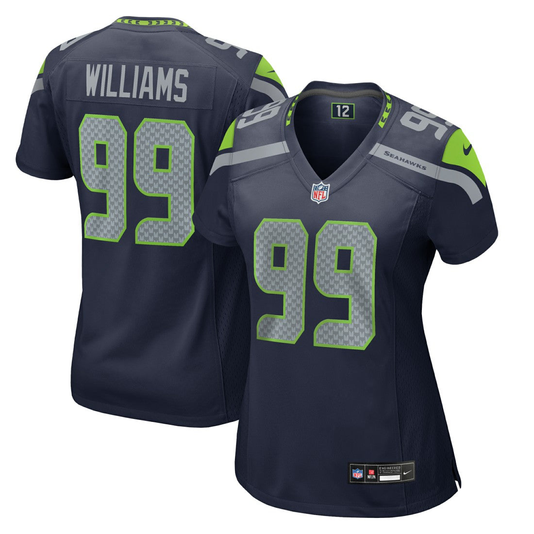 Nike Leonard Williams Seattle Seahawks Women's Team Game Jersey College College Navy