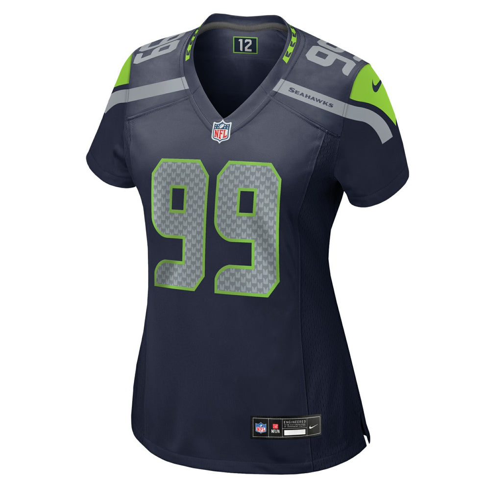 Nike Leonard Williams Seattle Seahawks Women's Team Game Jersey College College Navy