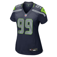 Nike Leonard Williams Seattle Seahawks Women's Team Game Jersey College College Navy