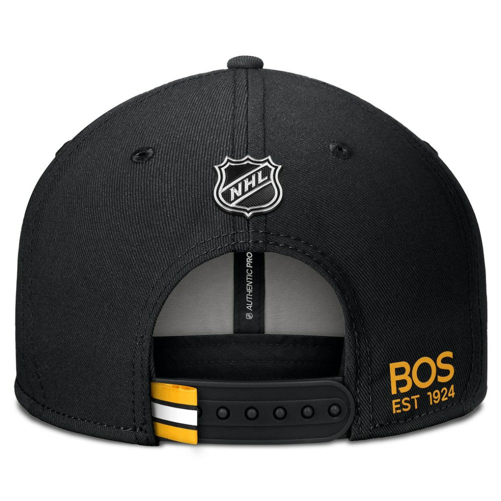 Boston Bruins Fanatics Authentic Pro Prime Snapback Hat - Black - NHL 200897488