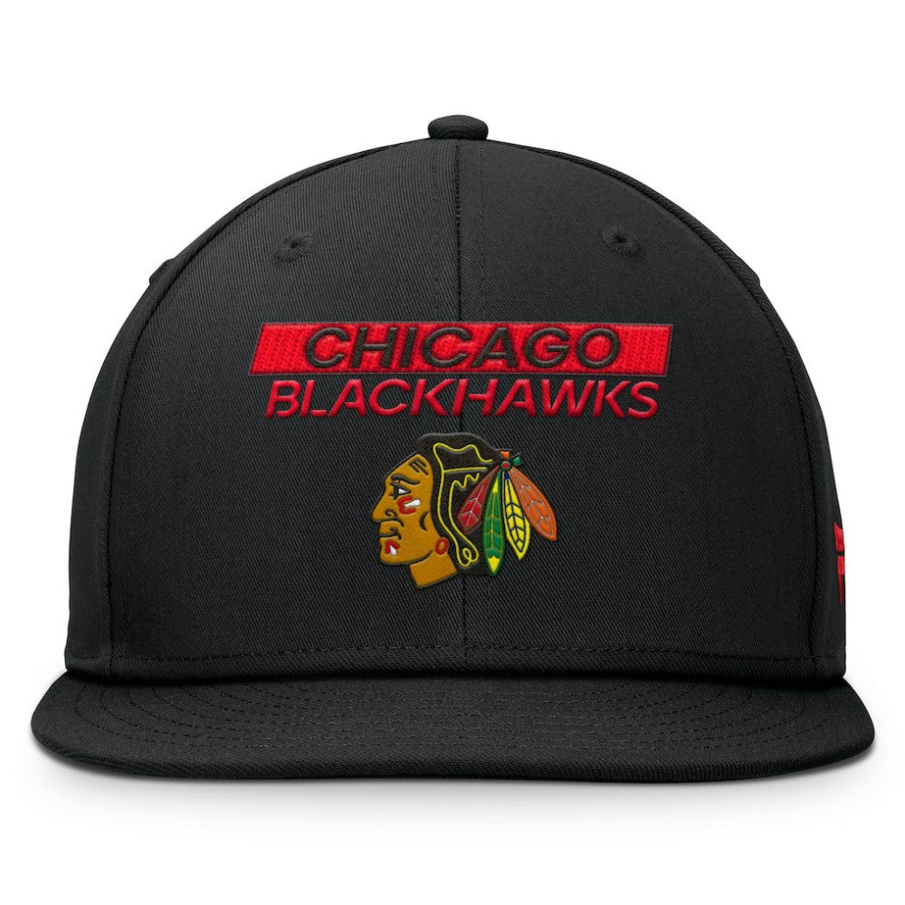 Chicago Blackhawks Fanatics Authentic Pro Prime Snapback Hat - Black - NHL 200897491