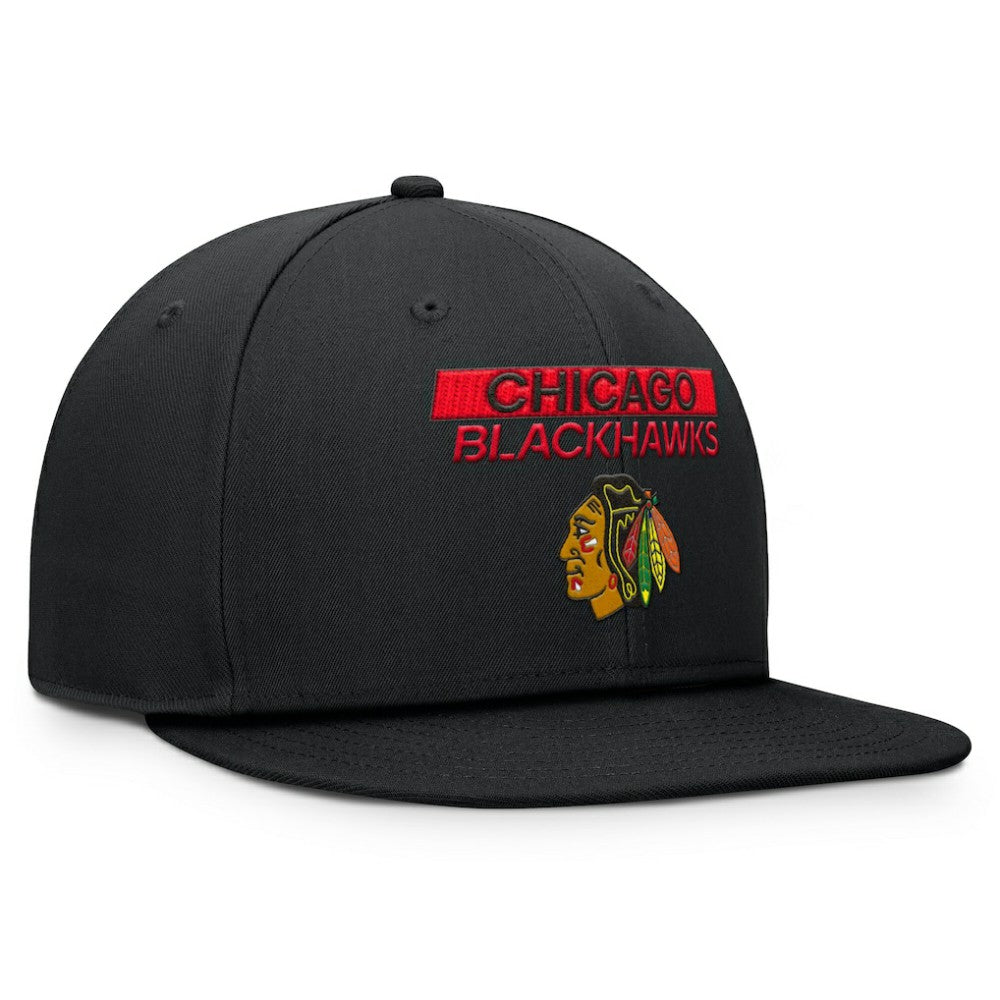 Chicago Blackhawks Fanatics Authentic Pro Prime Snapback Hat - Black - NHL 200897491