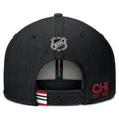 Chicago Blackhawks Fanatics Authentic Pro Prime Snapback Hat - Black - NHL 200897491