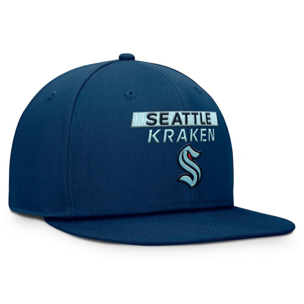 Seattle Kraken Fanatics Authentic Pro Prime Snapback Hat - Deep Sea Blue - NHL 200897498