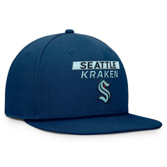 Seattle Kraken Fanatics Authentic Pro Prime Snapback Hat - Deep Sea Blue - NHL 200897498