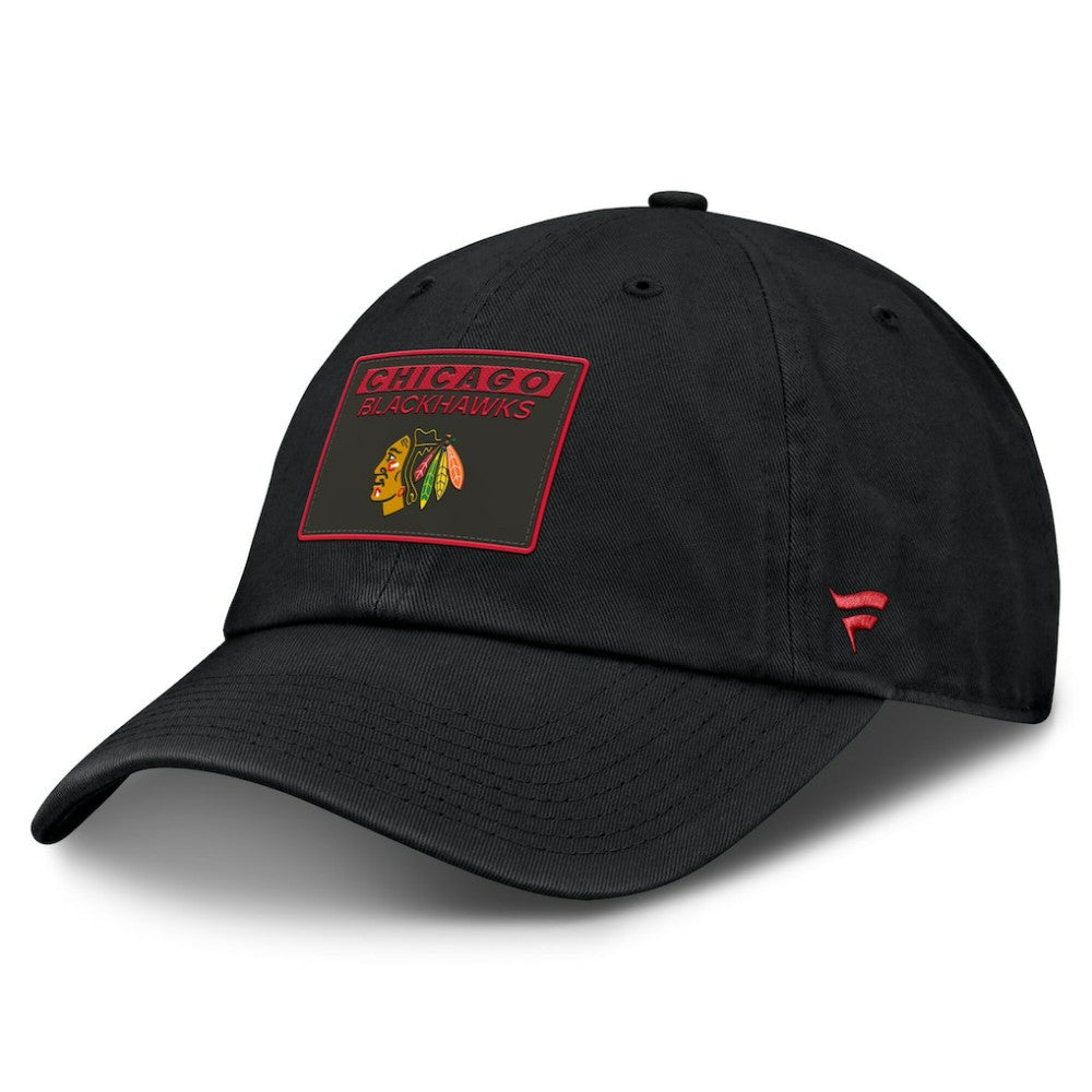 Chicago Blackhawks Fanatics Authentic Pro Prime Adjustable Hat - Black - NHL 200897521