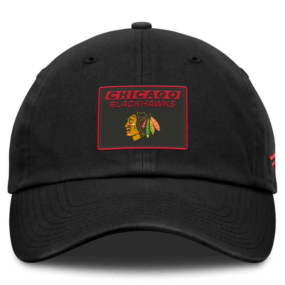 Chicago Blackhawks Fanatics Authentic Pro Prime Adjustable Hat - Black - NHL 200897521