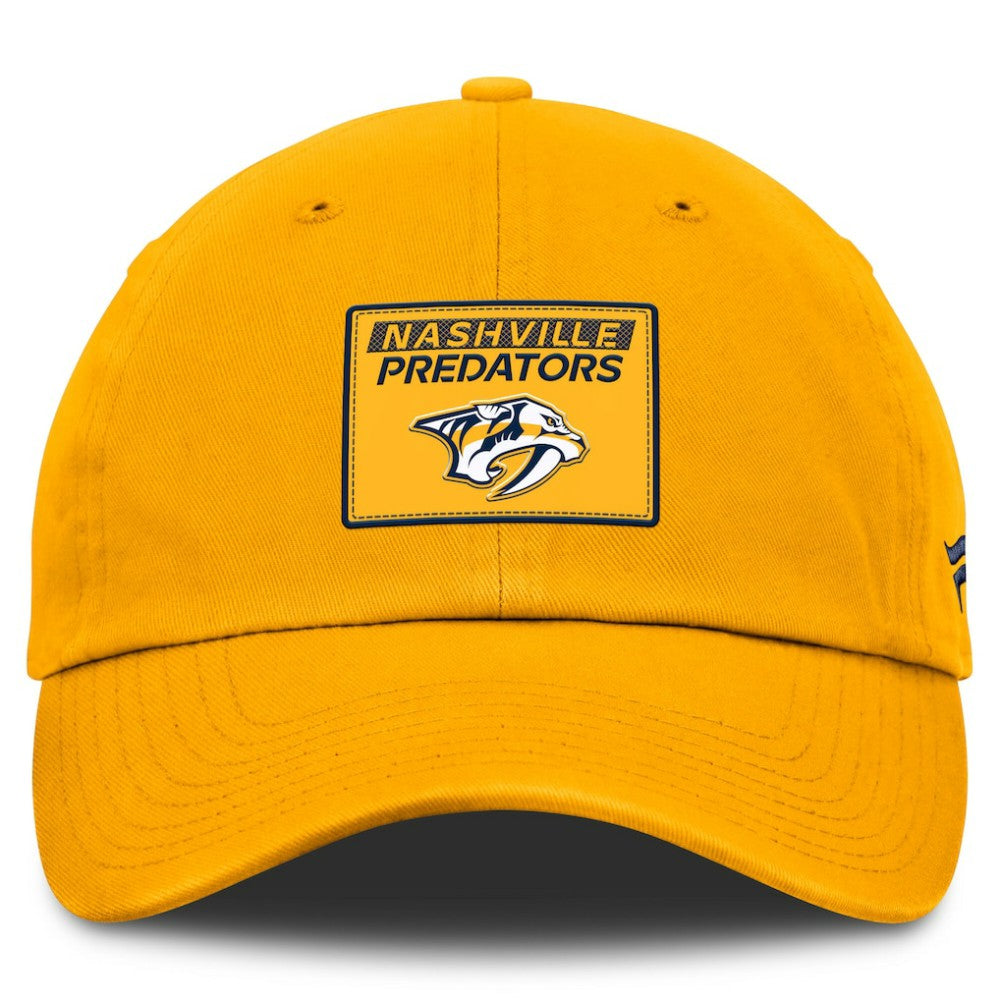 Nashville Predators Fanatics Authentic Pro Prime Adjustable Hat - Gold - NHL 200897527