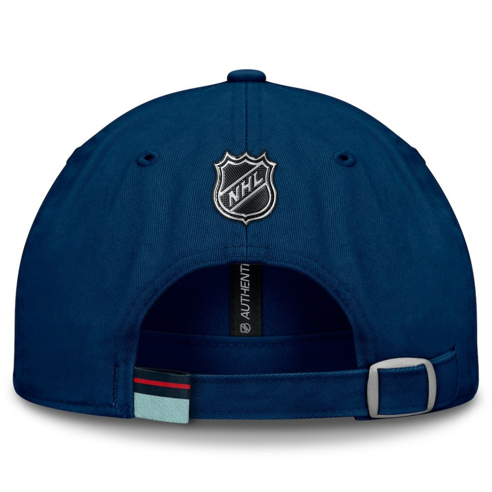 Seattle Kraken Fanatics Authentic Pro Prime Adjustable Hat - Deep Sea Blue - NHL 200897531