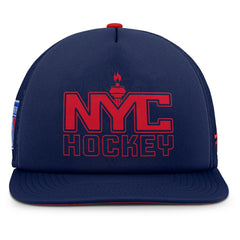 New York Rangers Fanatics Authentic Pro Hometown Rink Foam Trucker Snapback Hat - Navy/Red - NHL 200897546