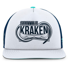 Seattle Kraken Fanatics Authentic Pro Hometown Rink Foam Trucker Snapback Hat - White/Deep Sea Blue - NHL 200897548