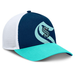 Seattle Kraken Fanatics Authentic Pro A-Frame Rink Adjustable Hat - Deep Sea Blue/Light Blue - NHL 200897601